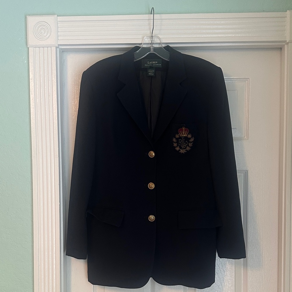 Lauren Ralph Lauren Navy Blazer with Gold Buttons